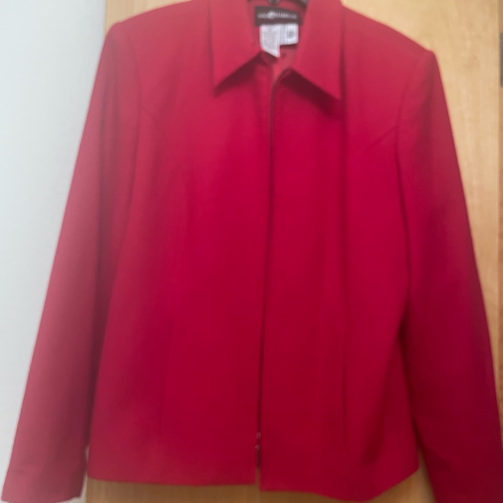 Sag Harbor wool red blazer